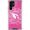NFL Arizona Cardinals Pink Blast Galaxy S22 Ultra Clear Case