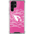 NFL Arizona Cardinals Pink Blast Galaxy S22 Ultra Clear Case