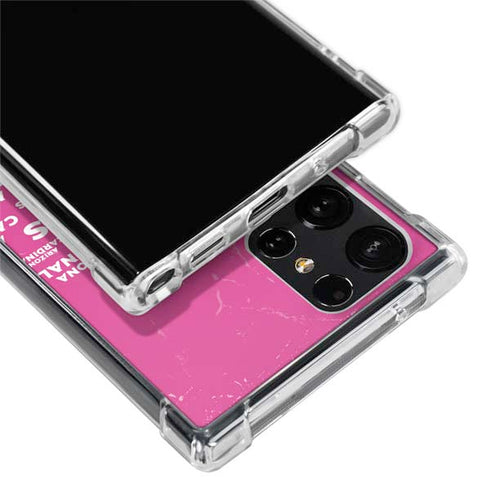 NFL Arizona Cardinals Pink Blast Galaxy S22 Ultra Clear Case