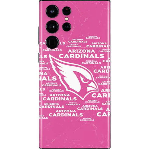 NFL Arizona Cardinals Pink Blast Galaxy S22 Ultra Skin