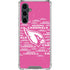 NFL Arizona Cardinals Pink Blast Galaxy S23 FE Clear Case