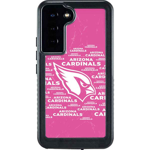 NFL Arizona Cardinals Pink Blast Galaxy S23 Plus Waterproof Case