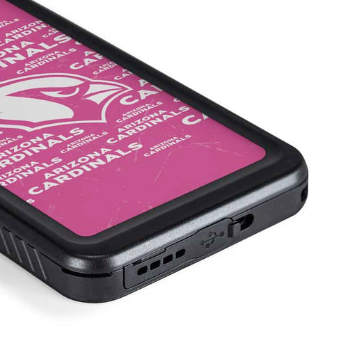 NFL Arizona Cardinals Pink Blast Galaxy S23 Plus Waterproof Case