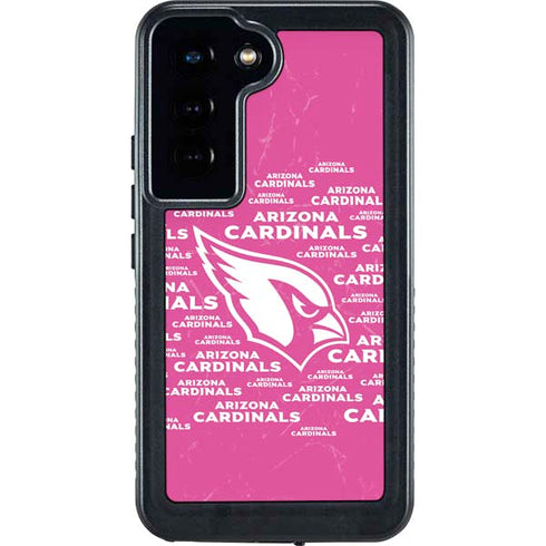 NFL Arizona Cardinals Pink Blast Galaxy S23 Waterproof Case