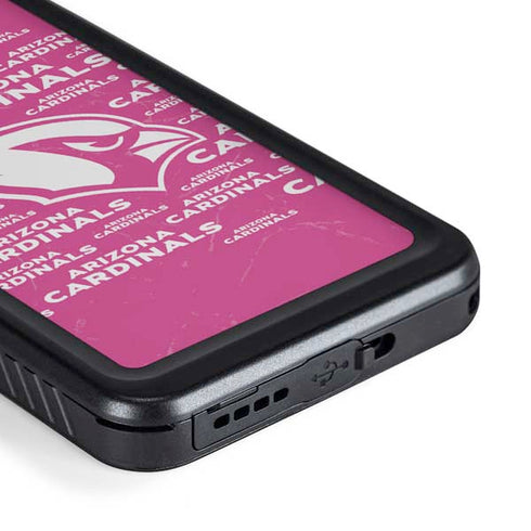 NFL Arizona Cardinals Pink Blast Galaxy S23 Waterproof Case