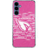 NFL Arizona Cardinals Pink Blast Galaxy S24 Clear Case