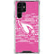 NFL Arizona Cardinals Pink Blast Galaxy S24 Ultra Clear Case