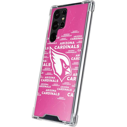 NFL Arizona Cardinals Pink Blast Galaxy S24 Ultra Clear Case