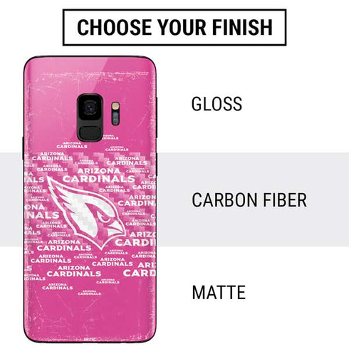 NFL Arizona Cardinals Pink Blast Galaxy S9 Skin
