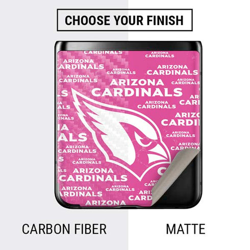 NFL Arizona Cardinals Pink Blast Galaxy Z Flip Skin