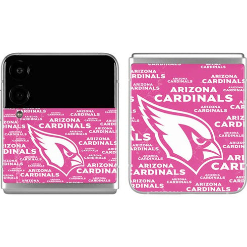 NFL Arizona Cardinals Pink Blast Galaxy Z Flip4 5G Skin