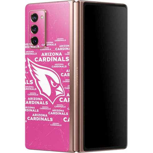 NFL Arizona Cardinals Pink Blast Galaxy Z Fold2 5G Skin