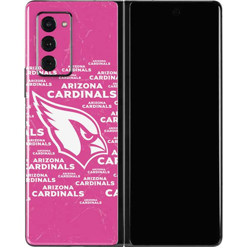 NFL Arizona Cardinals Pink Blast Galaxy Z Fold2 5G Skin