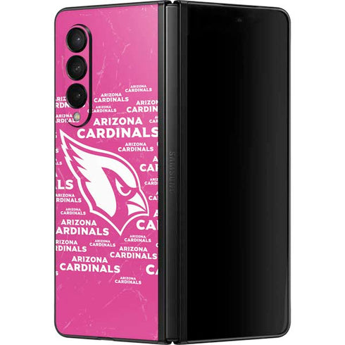 NFL Arizona Cardinals Pink Blast Galaxy Z Fold3 5G Skin