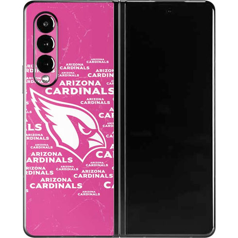 NFL Arizona Cardinals Pink Blast Galaxy Z Fold3 5G Skin