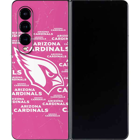 NFL Arizona Cardinals Pink Blast Galaxy Z Fold4 5G Skin