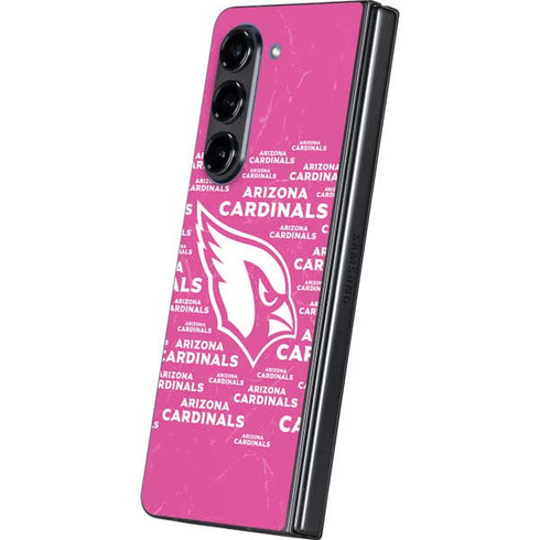 NFL Arizona Cardinals Pink Blast Galaxy Z Fold5 5G Skin