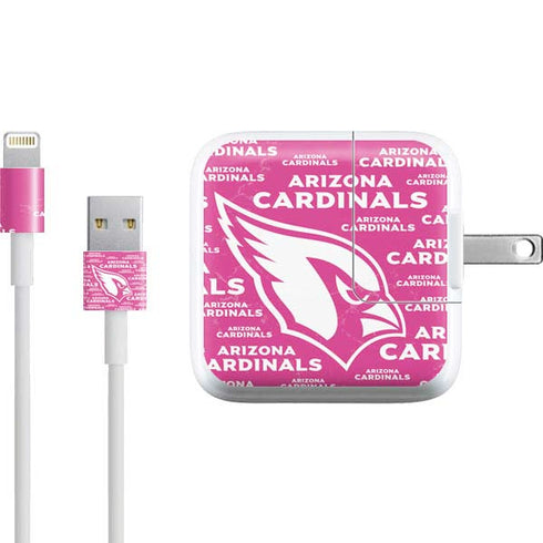 NFL Arizona Cardinals Pink Blast iPad Charger (10W USB) Skin
