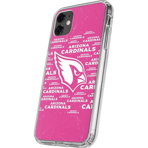 NFL Arizona Cardinals Pink Blast iPhone 11 Clear Case