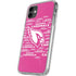 NFL Arizona Cardinals Pink Blast iPhone 11 Clear Case