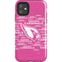 NFL Arizona Cardinals Pink Blast iPhone 11 Impact Case