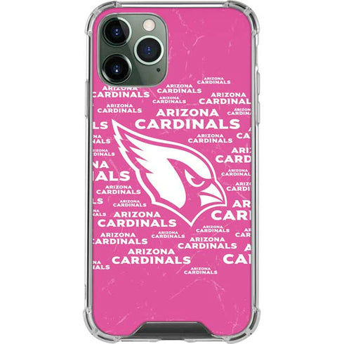 NFL Arizona Cardinals Pink Blast iPhone 11 Pro Max Clear Case