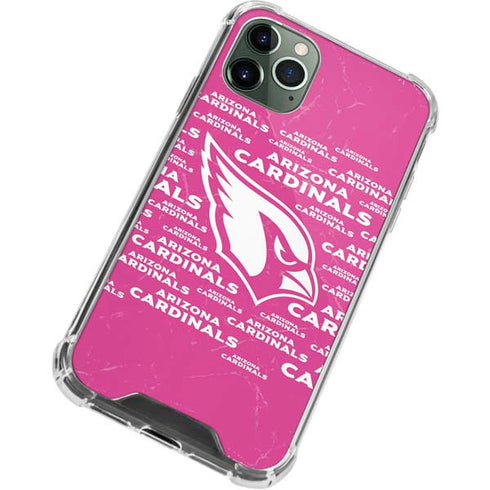 NFL Arizona Cardinals Pink Blast iPhone 11 Pro Max Clear Case