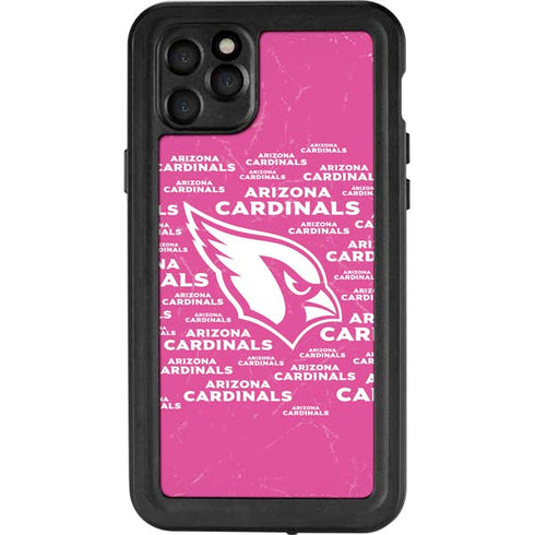 NFL Arizona Cardinals Pink Blast iPhone 11 Pro Max Waterproof Case