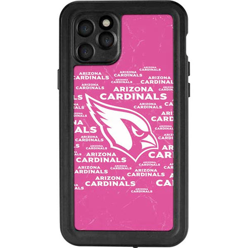 NFL Arizona Cardinals Pink Blast iPhone 11 Pro Waterproof Case