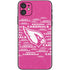 NFL Arizona Cardinals Pink Blast iPhone 11 Skin
