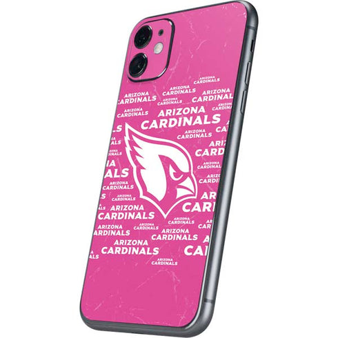 NFL Arizona Cardinals Pink Blast iPhone 11 Skin