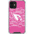 NFL Arizona Cardinals Pink Blast iPhone 12 Mini Clear Case