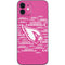 NFL Arizona Cardinals Pink Blast iPhone 12 Mini Skin