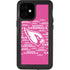 NFL Arizona Cardinals Pink Blast iPhone 12 Mini Waterproof Case