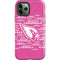 NFL Arizona Cardinals Pink Blast iPhone 12 Pro Max Impact Case