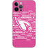 NFL Arizona Cardinals Pink Blast iPhone 12 Pro Skin