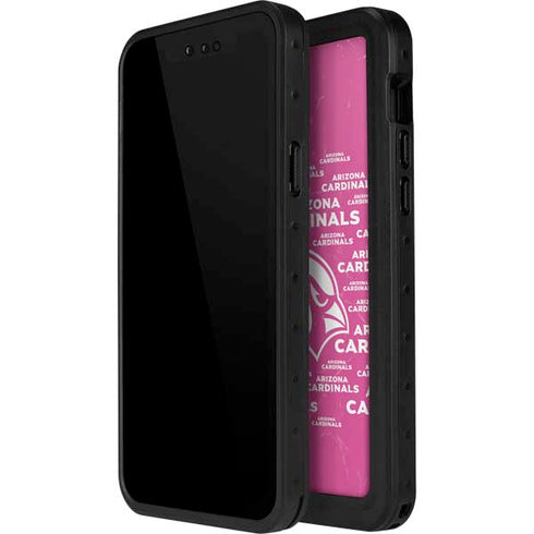 NFL Arizona Cardinals Pink Blast iPhone 12 Pro Waterproof Case