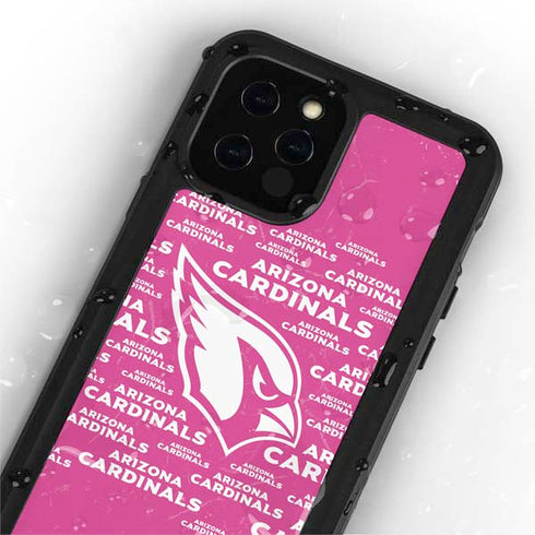 NFL Arizona Cardinals Pink Blast iPhone 12 Pro Waterproof Case