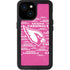 NFL Arizona Cardinals Pink Blast iPhone 13 Mini Waterproof Case