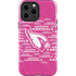 NFL Arizona Cardinals Pink Blast iPhone 13 Pro Max Impact Case