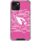 NFL Arizona Cardinals Pink Blast iPhone 14 Clear Case