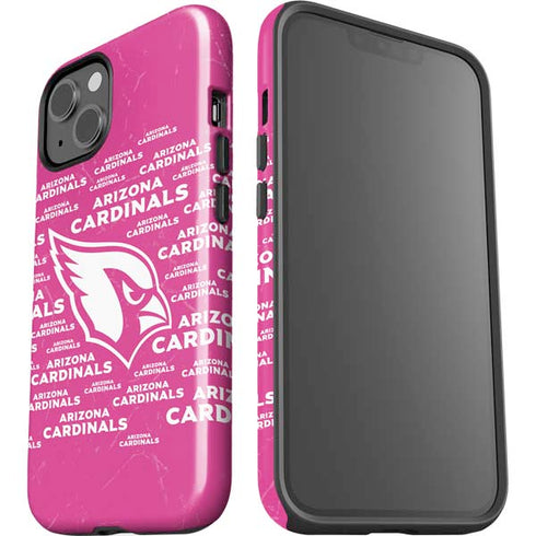 NFL Arizona Cardinals Pink Blast iPhone 15 Plus Impact Case
