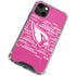 NFL Arizona Cardinals Pink Blast iPhone 14 Plus Clear Case