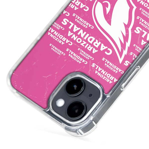 NFL Arizona Cardinals Pink Blast iPhone 14 Plus MagSafe Case