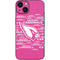 NFL Arizona Cardinals Pink Blast iPhone 15 Plus Skin