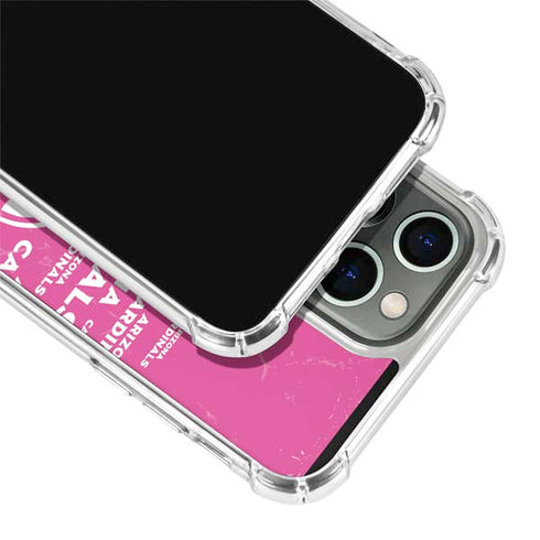 NFL Arizona Cardinals Pink Blast iPhone 15 Pro Clear Case