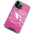 NFL Arizona Cardinals Pink Blast iPhone 15 Pro Clear Case