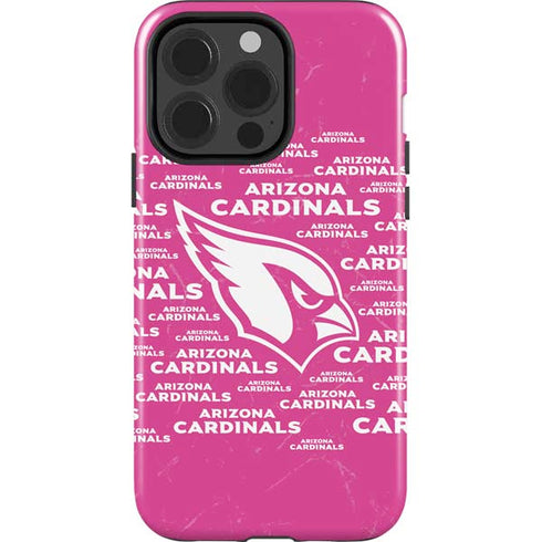 NFL Arizona Cardinals Pink Blast iPhone 15 Pro Impact Case