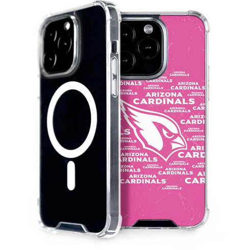NFL Arizona Cardinals Pink Blast iPhone 14 Pro MagSafe Case