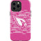 NFL Arizona Cardinals Pink Blast iPhone 15 Pro Max Impact Case